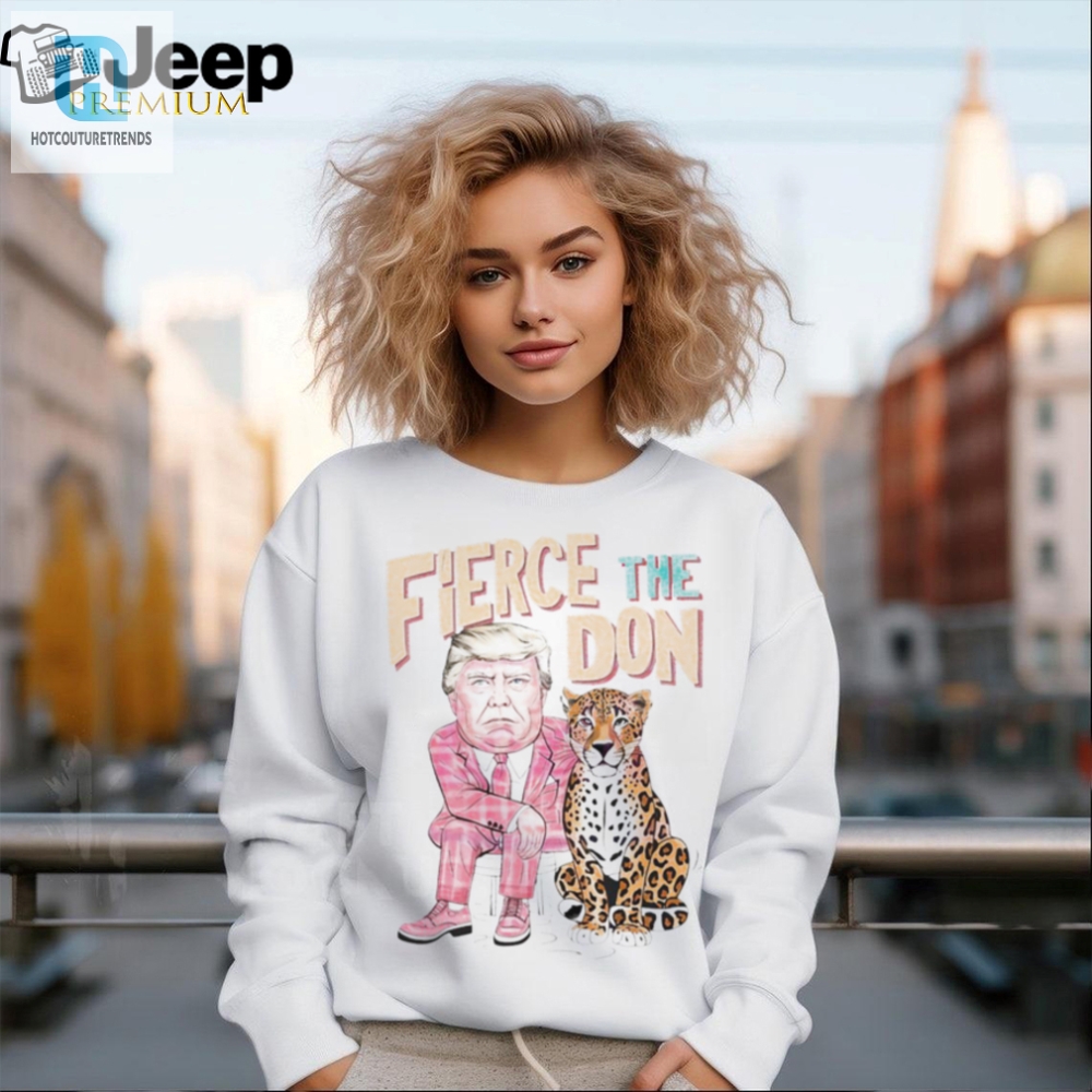 Fierce Trump Leopard Caricature Shirt  Unique  Humorous