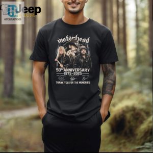 Rock On Motorhead 50Th Anniversary Funny Signature Tee hotcouturetrends 1 1