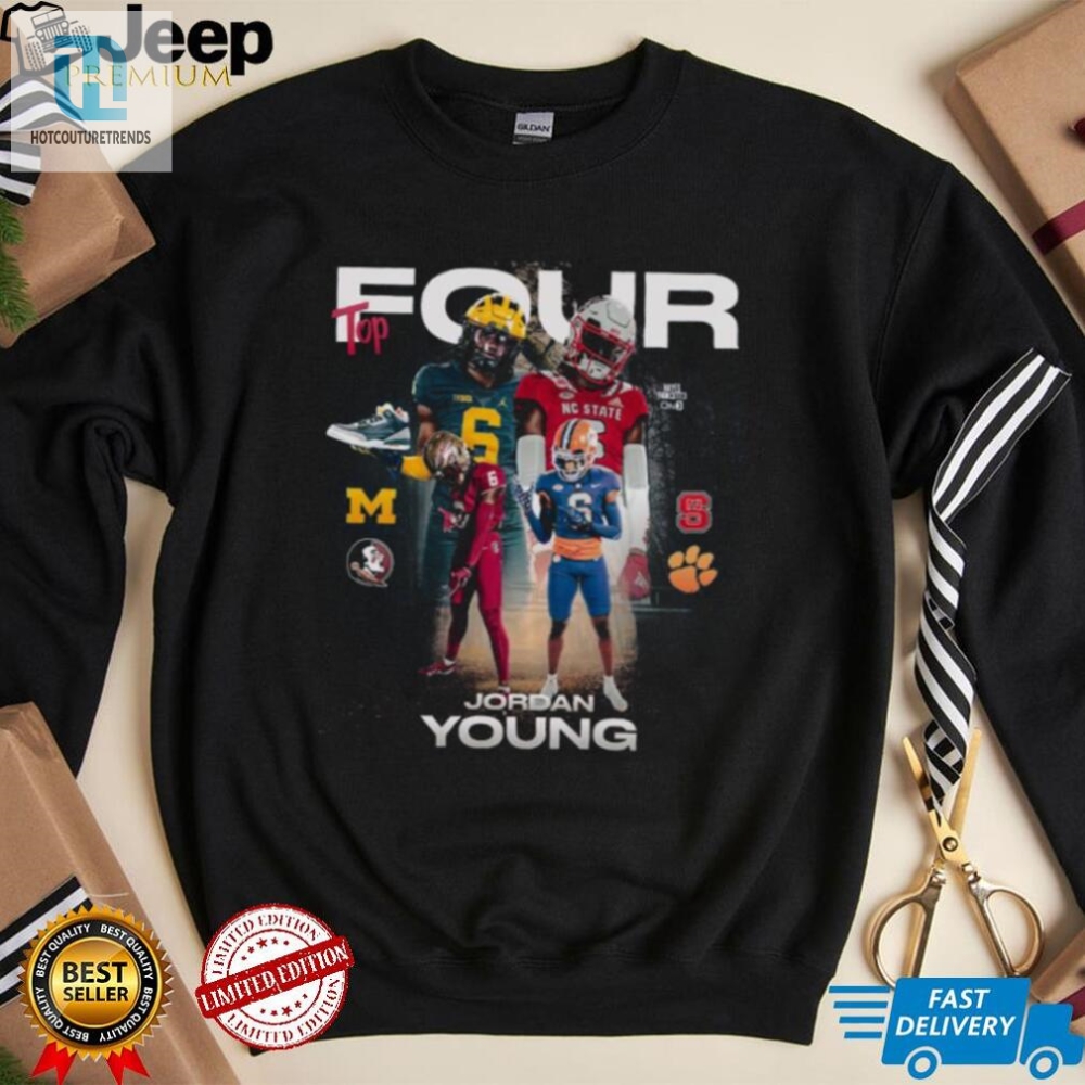 Hilarious Top Four Jordan Tee  Hayes Fawcett3 Exclusive