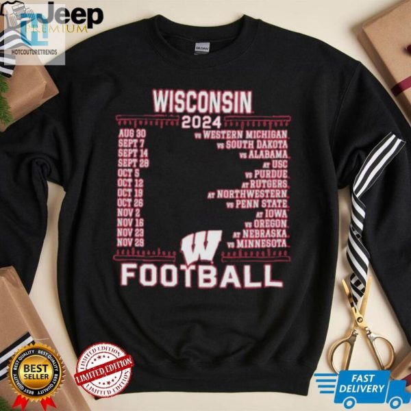 Rock The Red 2024 Badgers Shirt Schedule Smiles hotcouturetrends 1 1