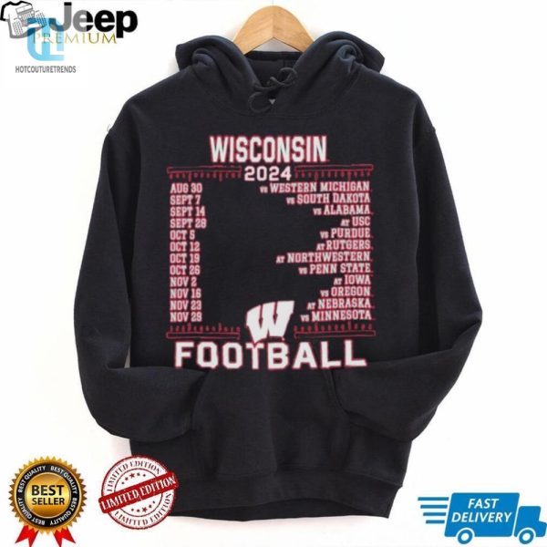 Rock The Red 2024 Badgers Shirt Schedule Smiles hotcouturetrends 1 3