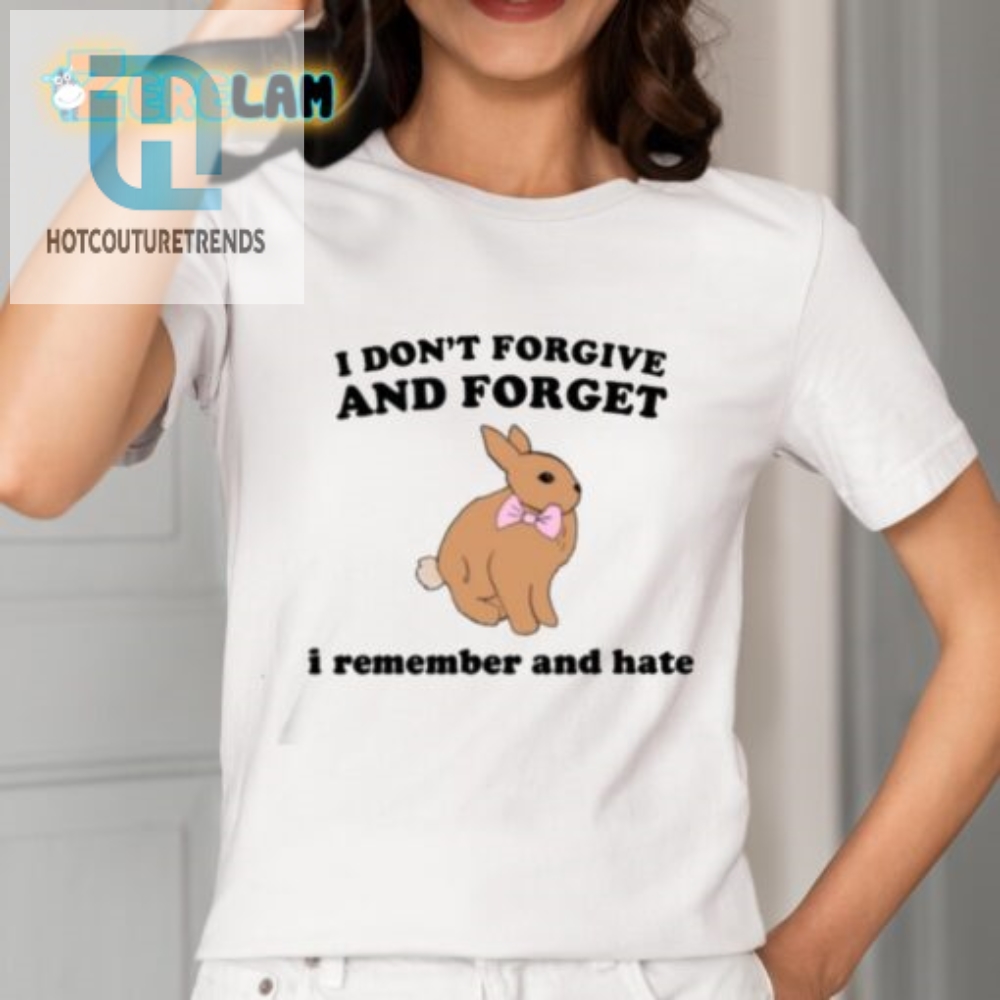 Funny Remember  Hate Rabbit Shirt  Unique Humor Tee