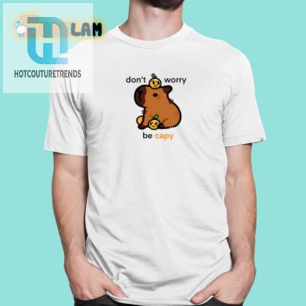 Get Happy With Our Hilarious Dont Worry Be Capy Shirt hotcouturetrends 1