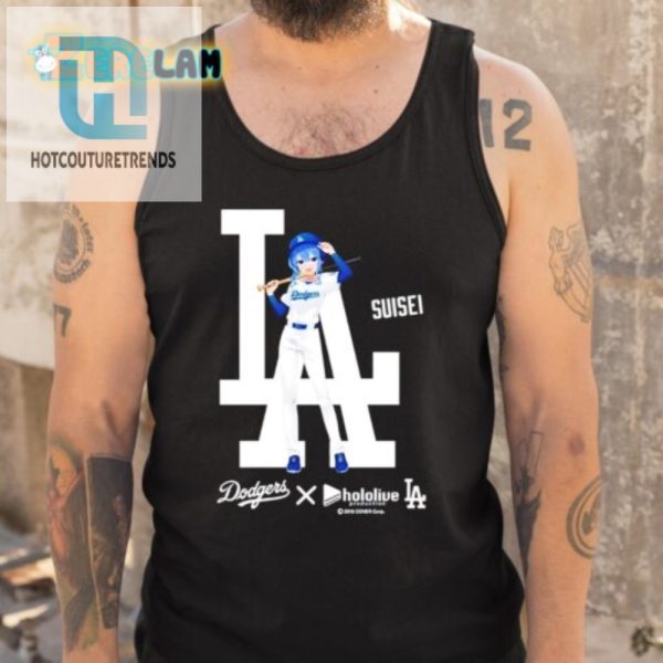 Score Big Laughs La Dodgers X Hololive Suisei Shirt hotcouturetrends 1 4