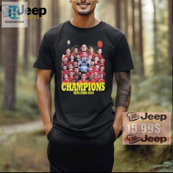 Score Big Spains Funny Uefa Euro 2024 Champ Tee hotcouturetrends 1