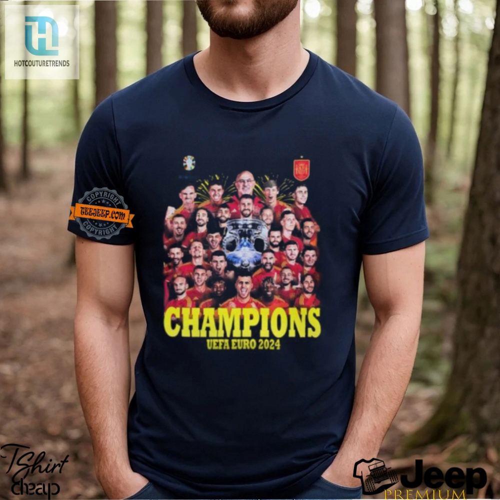 Score Big Laughs In Our Champs Uefa Euro 2024 Spain Tshirt