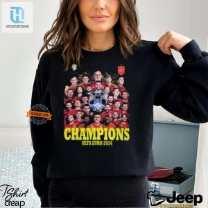 Score Big Laughs In Our Champs Uefa Euro 2024 Spain Tshirt hotcouturetrends 1 2