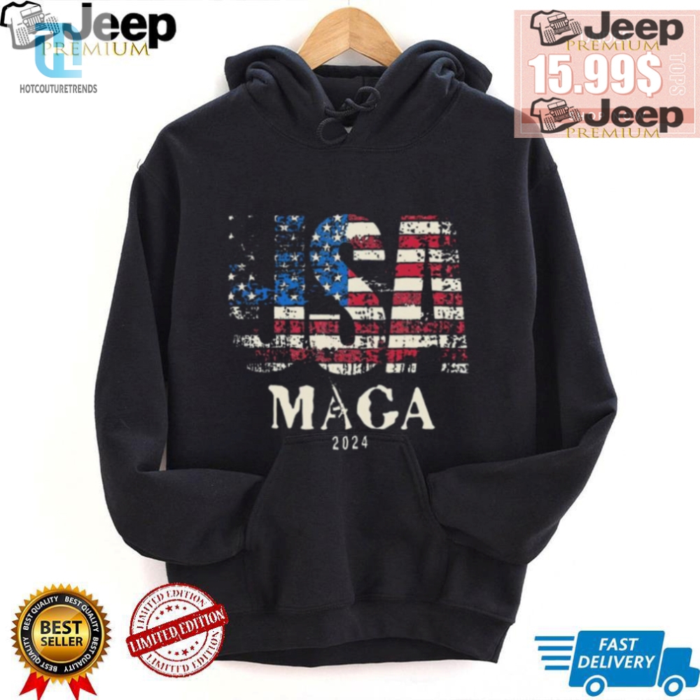 Ultra Maga Trump 2024 Tshirt  Vintage Usa Flag Funny  Unique