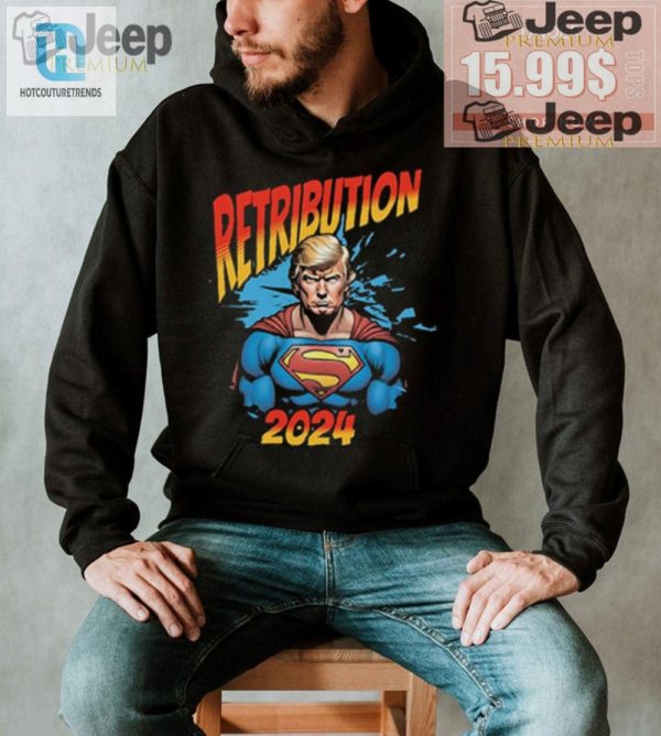 Funny Trump Superhero 2024 Tshirt Rally In Style hotcouturetrends 1 3