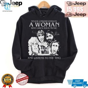 Funny Never Underestimate A Woman Rock Music Shirt hotcouturetrends 1 2