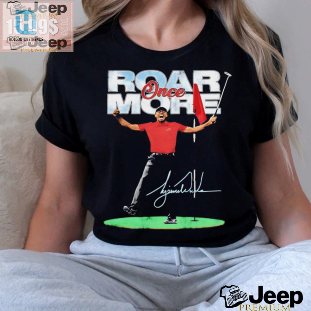 Teerific Tiger Woods Signature Shirt  Get Your Roar On