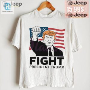 Comical 2024 Trump Fight Shirt Raise Fist Usa Flag Fun Tee hotcouturetrends 1 1