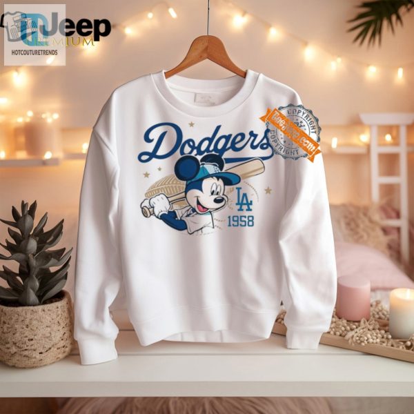 Mickey Mouse Dodgers 1958 Shirt Vintage Fun Galore hotcouturetrends 1