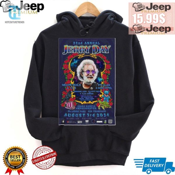 Get Rockin With Jerry Day 2024 Poster Tee Hilarious Fun hotcouturetrends 1 2