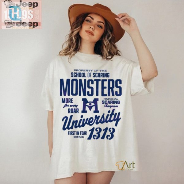 Get Your Laughs With Monsters U 1313 Scaring School Tee hotcouturetrends 1 3