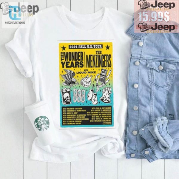 Rock Your Fall The Wonder Years Menzingers 24 Tour Tee hotcouturetrends 1 2