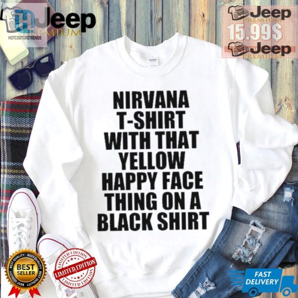 Rock Out In Style Quirky Nirvana Smile Teen Tshirt hotcouturetrends 1 1