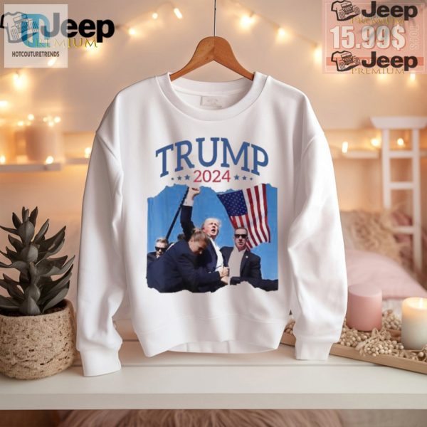 Official Trump 2024 Fist Pump Tee Pray Laugh Never Give Up hotcouturetrends 1 2