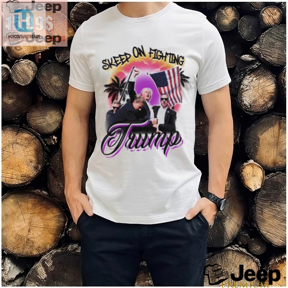 Trump 2024 Shirt  Fight On With Vintage Humor