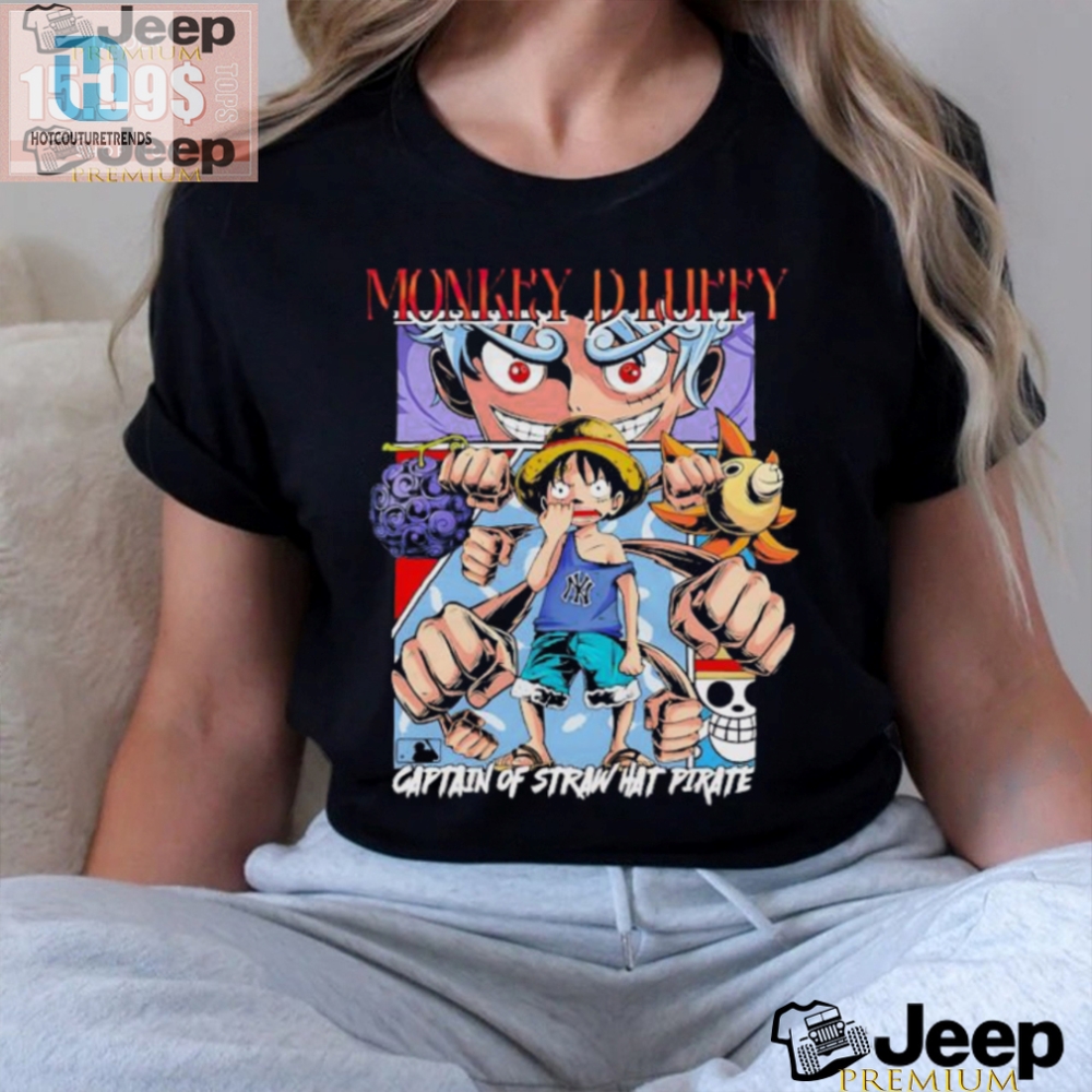 Funny Luffy Mlb Anime Shirt  Unique One Piece Baseball Logo