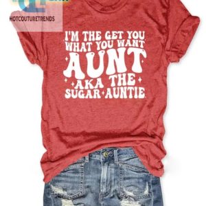 Funny Sugar Auntie Shirt Perfect For Cool Aunts hotcouturetrends 1 2