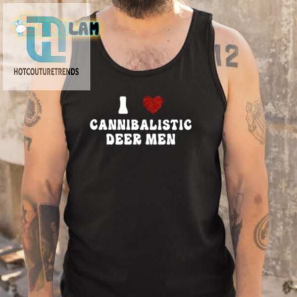 Quirky I Love Cannibalistic Deer Men Funny Graphic Tee hotcouturetrends 1 4