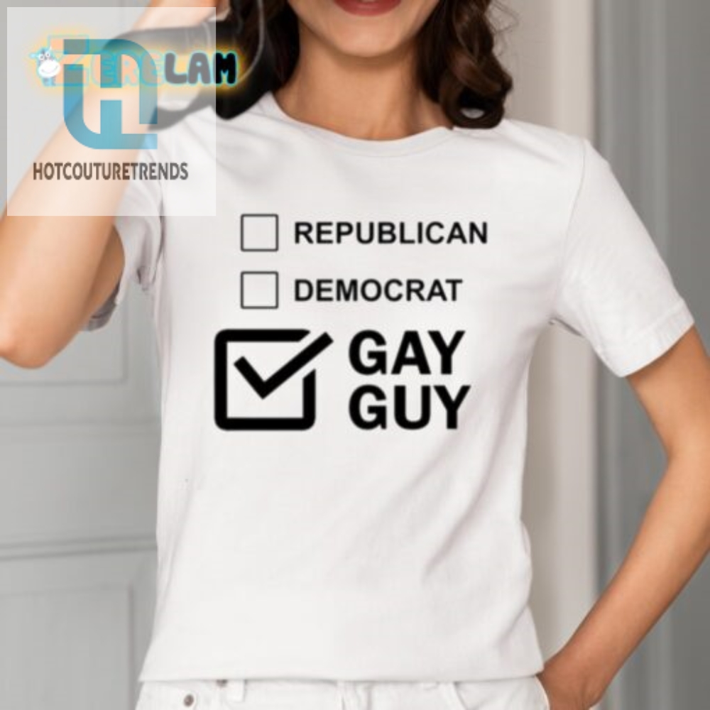 Funny Gay Republican Democracy Shirt  Unique  Bold Tee