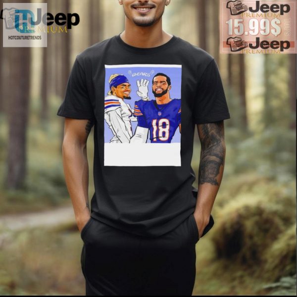 Funny Caleb Williams Rome Odunze Chicago Bears Art Tee hotcouturetrends 1