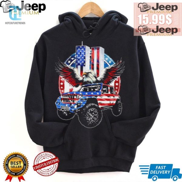 Quirky Eagle In Jeep 911 Shirt Patriotic Unique 2024 Style hotcouturetrends 1