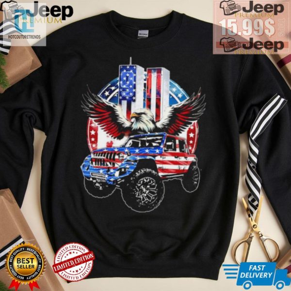 Quirky Eagle In Jeep 911 Shirt Patriotic Unique 2024 Style hotcouturetrends 1 1