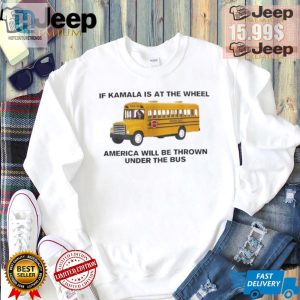 Kamala At The Wheel Funny Unisex Tshirt Under The Bus hotcouturetrends 1 3