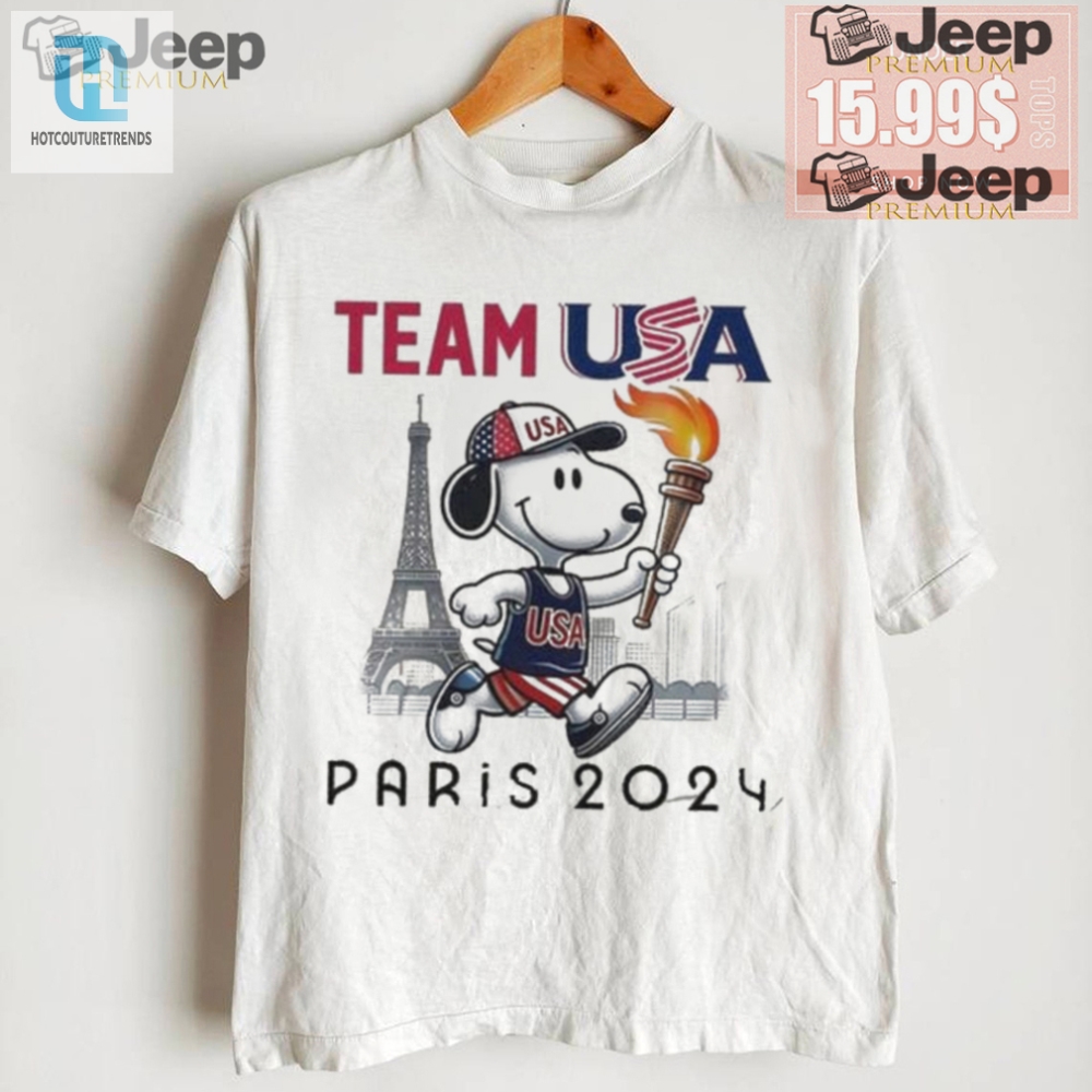 Get The Official Snoopy 2024 Team Usa Sand Tshirt  Hilariously Unique