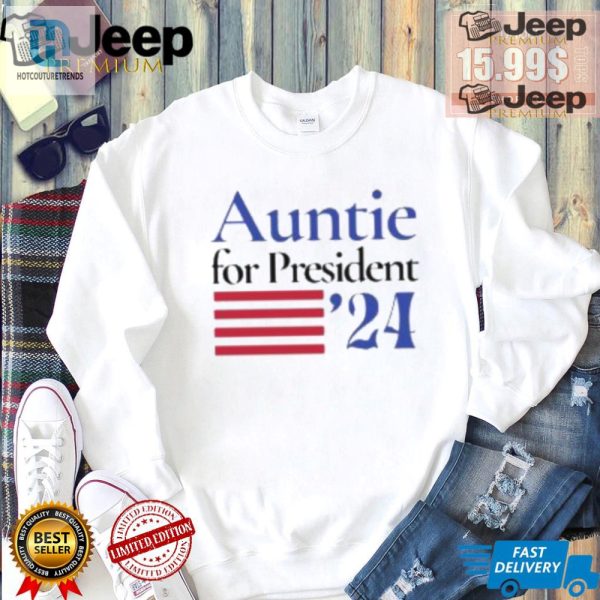 Auntie For President 2024 Shirt Funny Kamala Harris Tee hotcouturetrends 1 3