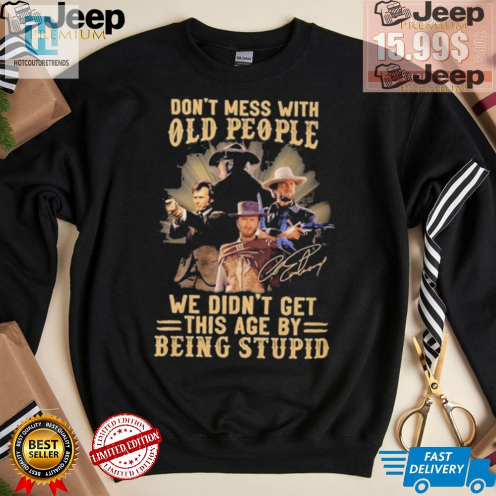 Funny George Strait Shirt Wisdom  Wit Dont Age