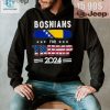 Funny Bosnians For Trump 2024 Tshirt With Flag Design hotcouturetrends 1