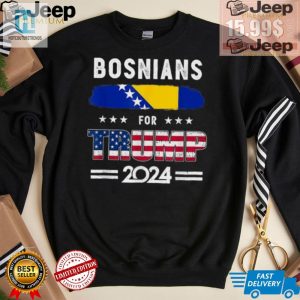 Funny Bosnians For Trump 2024 Tshirt With Flag Design hotcouturetrends 1 1