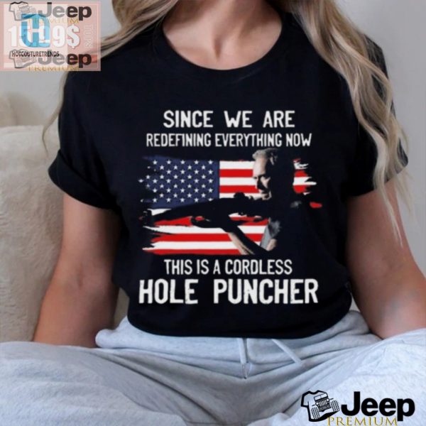 Unique Clint Eastwood Cordless Hole Puncher Shirt Hilarious Tee hotcouturetrends 1 2