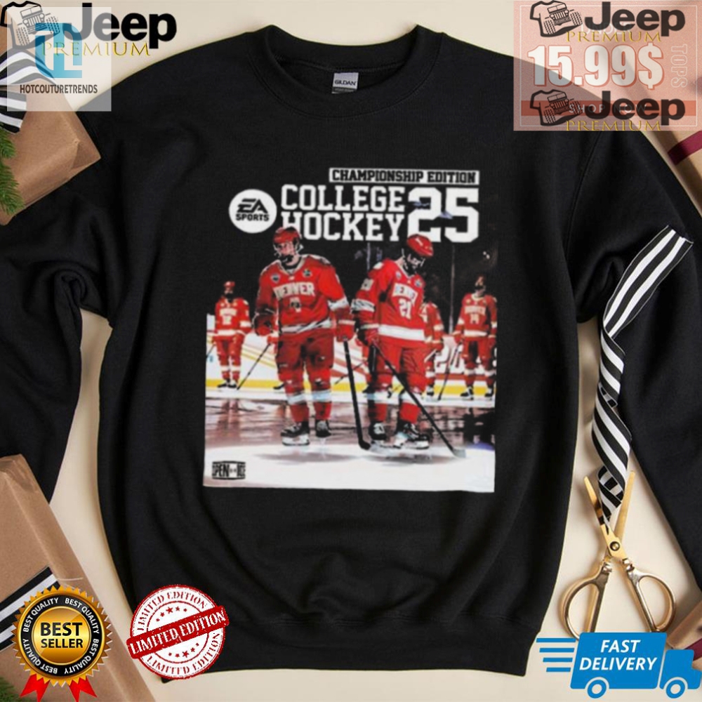 Score Big Laughs Ea Sports College Hockey Champ Tee 25