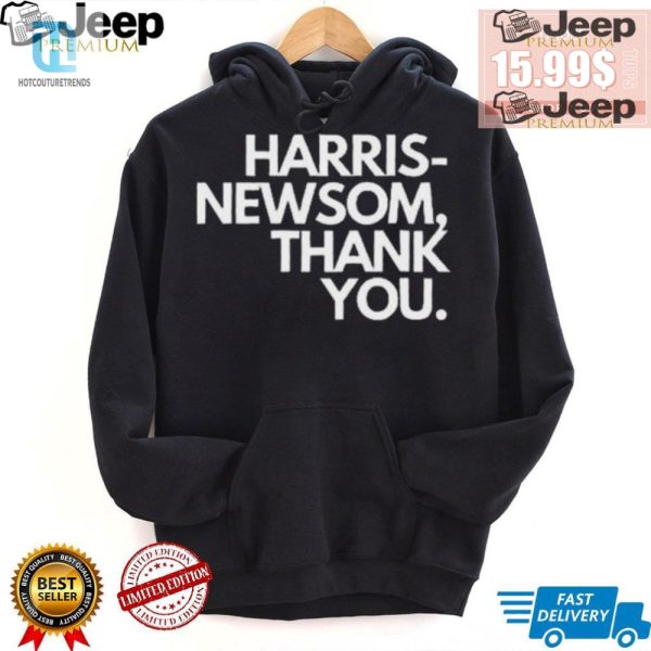 Hilarious Official Callmeshivy Harris Newsom Thank You Shirt hotcouturetrends 1