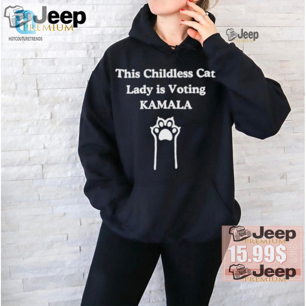 Funny Cat Lady Voting Kamala Official Shirt  Unique Design