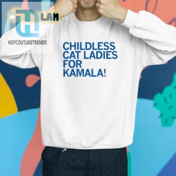 Funny Childless Cat Ladies For Kamala Unique Tshirt hotcouturetrends 1 3