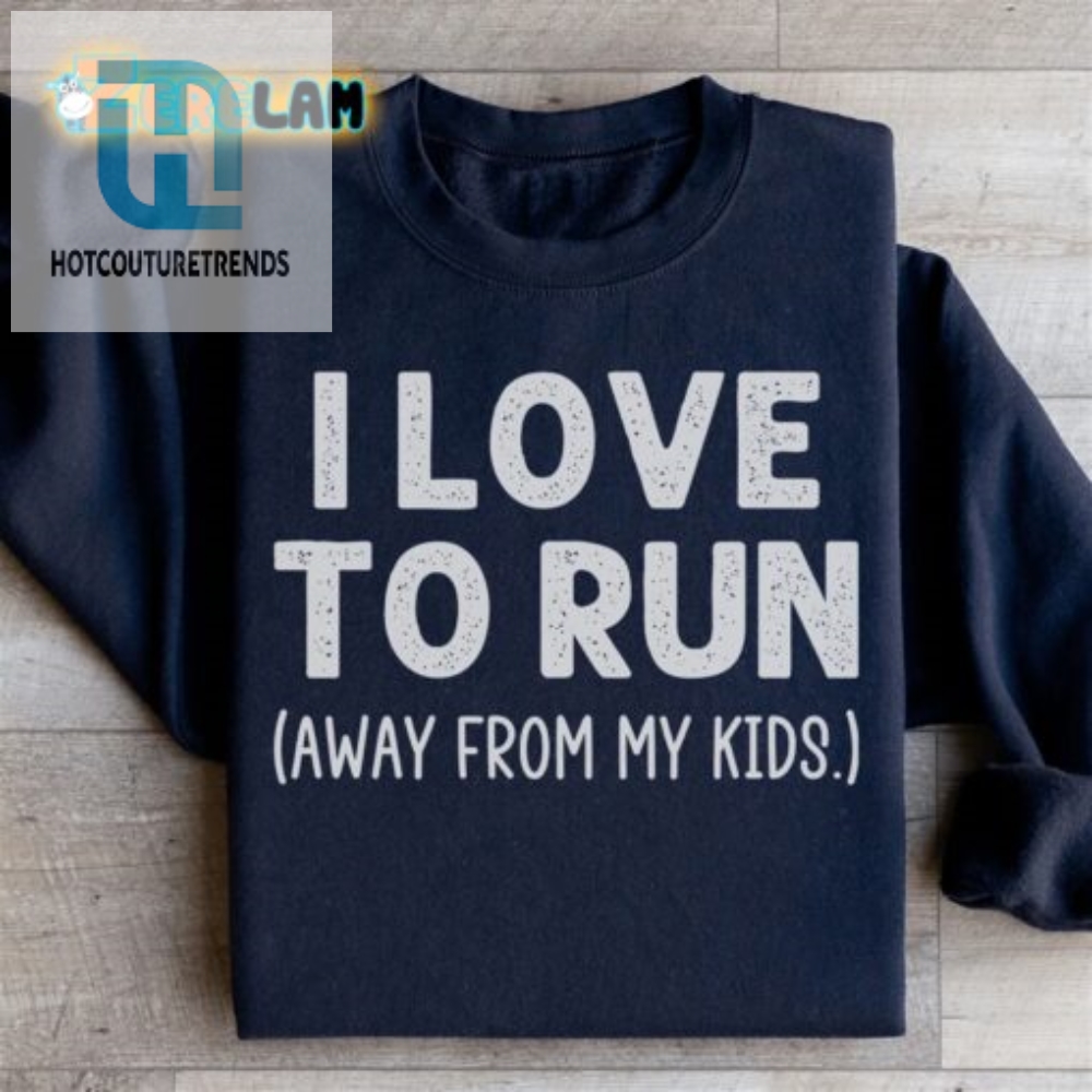 Funny Running From Kids Sweatshirt  Unique  Hilarious