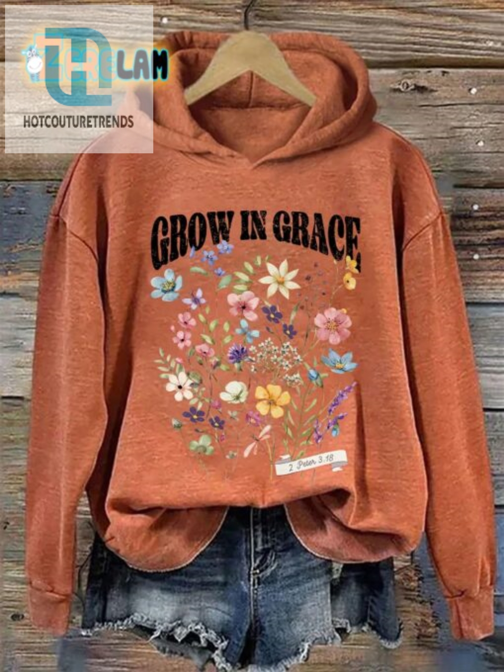 Gracefully Hip Hoodie  Grow In Grace Laugh In Style