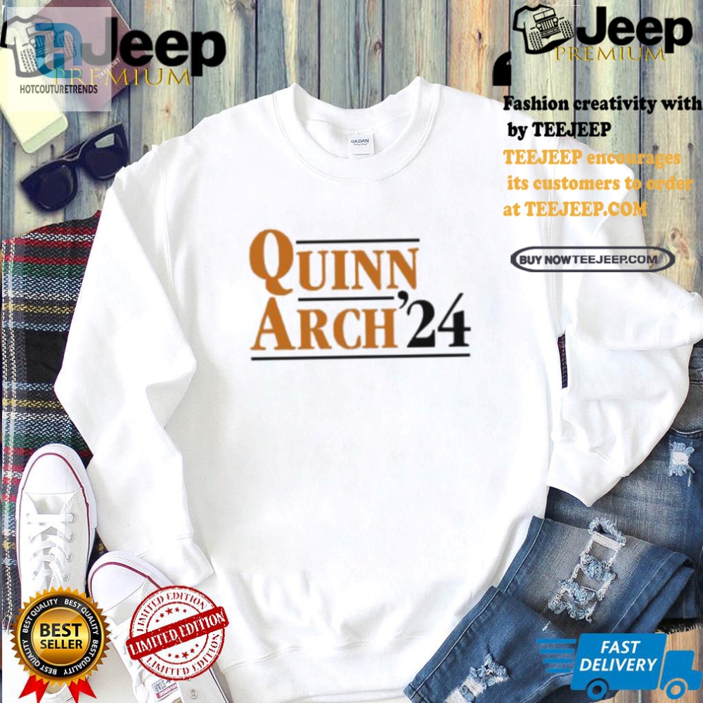 Get Lit In Style Burnt Orange Quinn Arch 24 Shirt