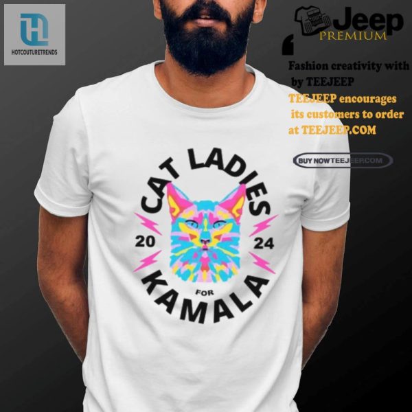 Purrlific Cat Ladies For Kamala 2024 Tee hotcouturetrends 1