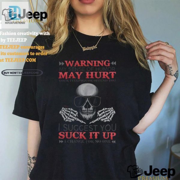 Bold Skull Warning Shirt Hilarious Nochange Statement Tee hotcouturetrends 1 2