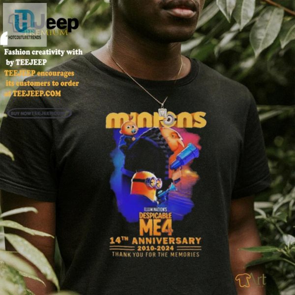 Despicable Me 4 Minions 14Th Anniversary Tee Laughs Memories hotcouturetrends 1