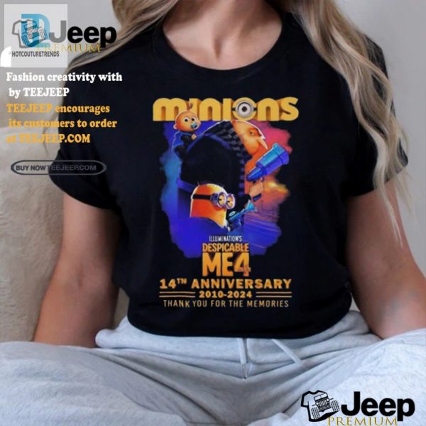 Despicable Me 4 Minions 14Th Anniversary Tee Laughs Memories hotcouturetrends 1 1