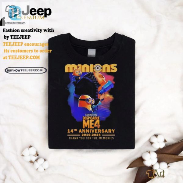 Despicable Me 4 Minions 14Th Anniversary Tee Laughs Memories hotcouturetrends 1 3