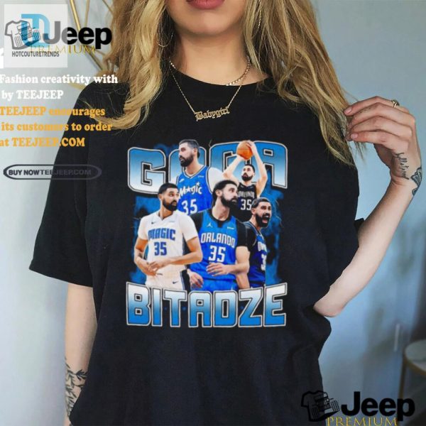 Dunk On Time Goga Bitadze Vintage Lightning Tee hotcouturetrends 1 2